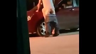 Outside on the car sex