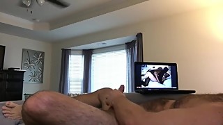 Jacking off to cuckold porn
